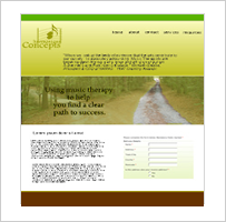 Harmonious Concepts Website Genesis One and One Studios Portfolio Item
